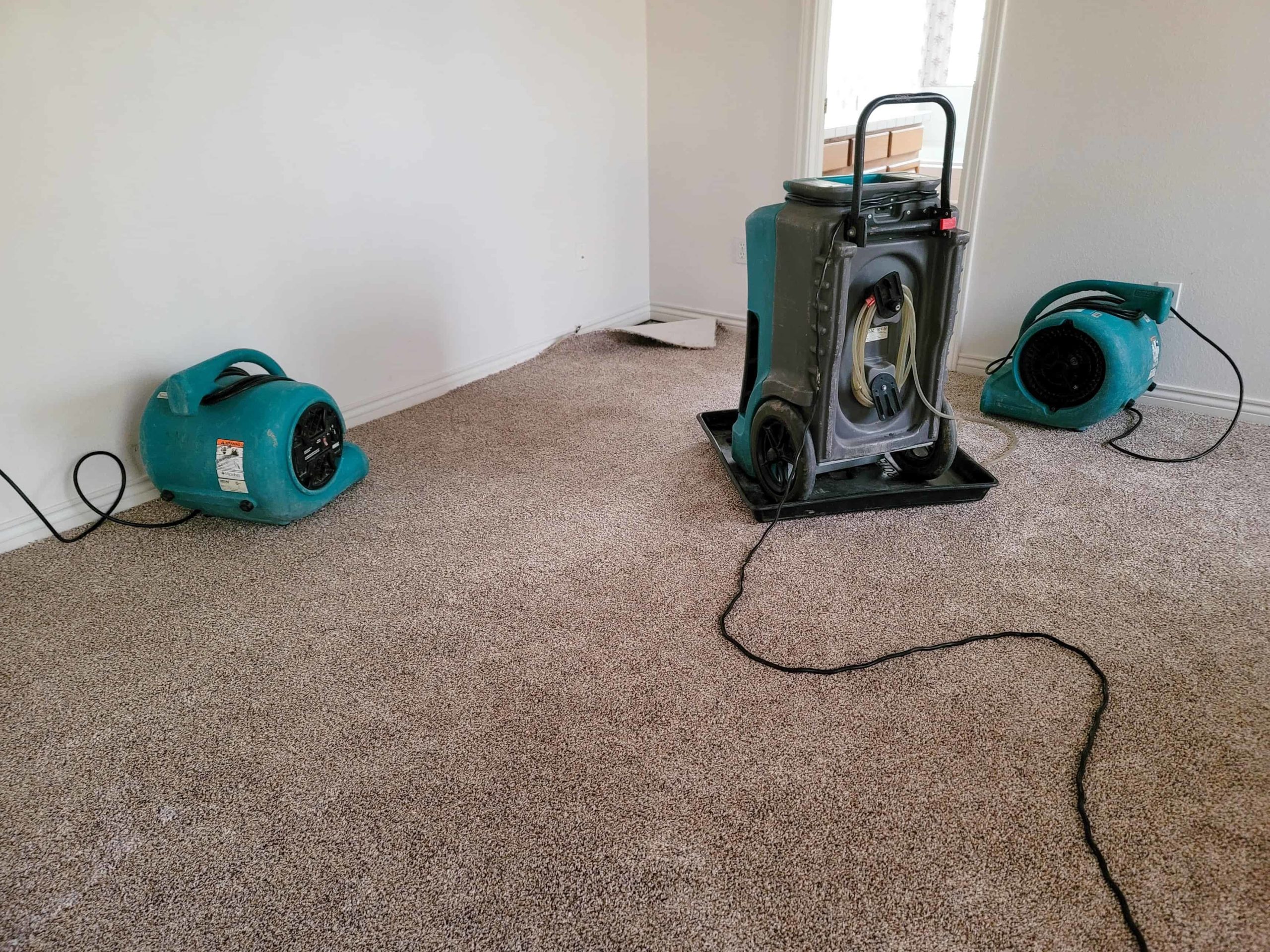 Water damage in residential property requiring professional mitigation