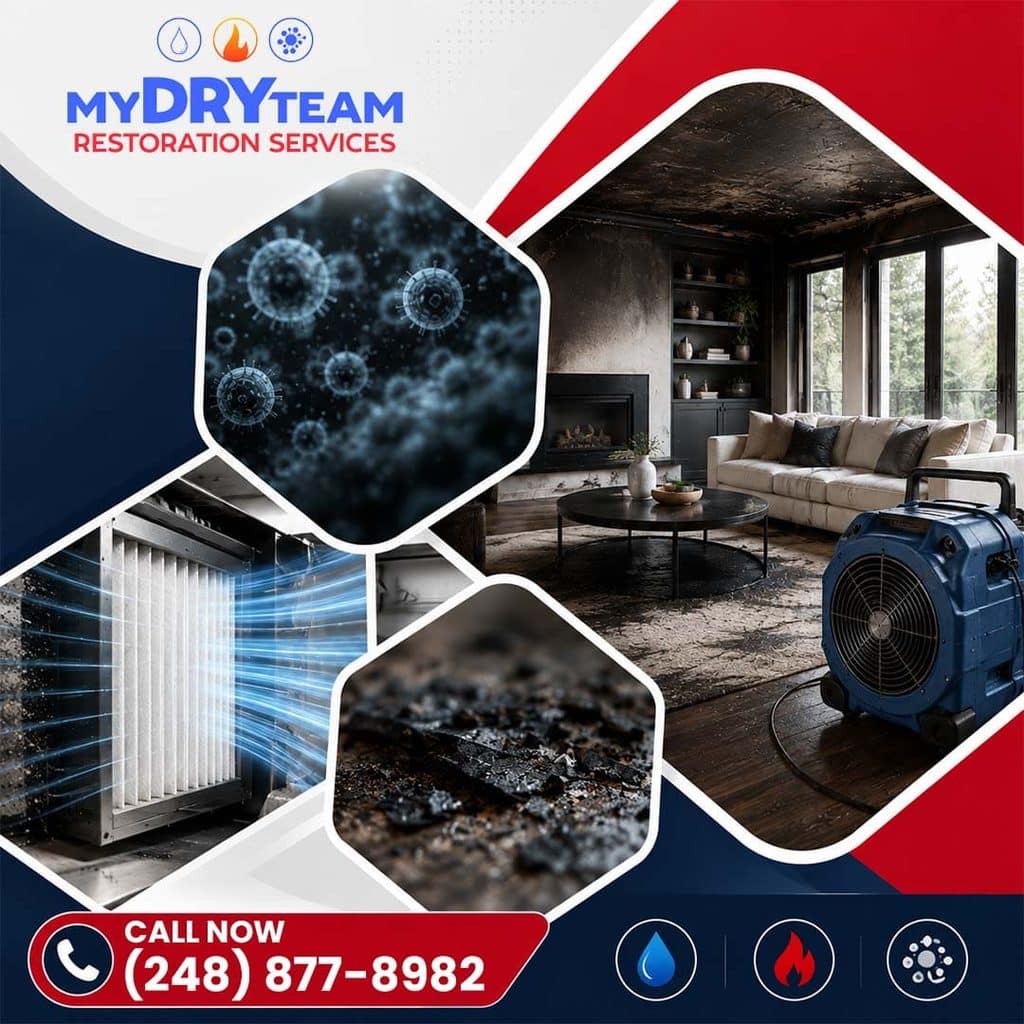 My Dry Team Restoration Services provides fire damage restoration